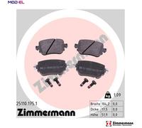 ZIMMERMANN 25110.175.1 Brake pad set
