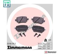 ZIMMERMANN 25110.175.1 Brake pad set
