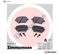 ZIMMERMANN 25110.175.1 Brake pad set