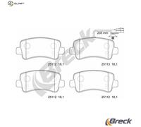 Brake pads 25112 00 703 10 BRECK for OPEL RENAULT NISSAN