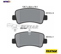 Rear Brake Pads For Disc Fits Nissan NV400 Opel Renault Vauxhall TEXTAR 2511201