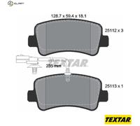 Rear Brake Pads For Disc Fits Nissan NV400 Opel Renault Vauxhall TEXTAR 2511201