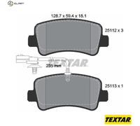 Rear Brake Pads For Disc Fits Nissan NV400 Opel Renault Vauxhall TEXTAR 2511201