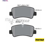 Rear Brake Pads For Disc Fits Nissan NV400 Opel Renault Vauxhall TEXTAR 2511201
