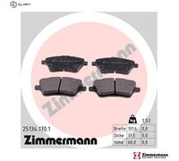 ZIMMERMANN 25134.170.1 Brake pad set
