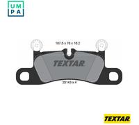 TEXTAR 2514301 Brake pad set