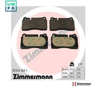 ZIMMERMANN 25145.160.1 Brake pad set