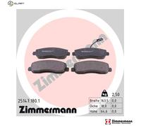 BRAKE PAD SET DISC BRAKE 25147.180.1 FOR RENAULT MASTER/III/Van/Bus NISSAN