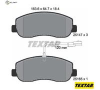 Textar Brake Pads 2514701 – Genuine OE Full Set of 4 Front