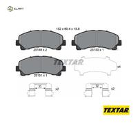 Front Brake Pad Set With Acoustic Wear Warning Fits Isuzu D-Max KB Rodeo TEXTAR