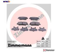ZIMMERMANN 25153.155.1 Brake pad set