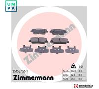 ZIMMERMANN 25153.155.1 Brake pad set