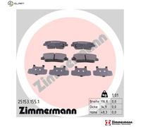ZIMMERMANN 25153.155.1 Brake pad set
