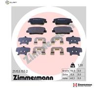 ZIMMERMANN 25153.155.2 Brake pad set