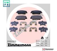 ZIMMERMANN 25153.155.2 Brake pad set