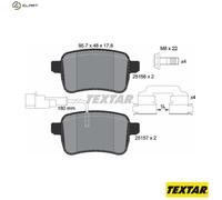 Textar Rear Brake Pad Set 2515601 for Alfa Romeo Giulietta & Dodge Dart 71770092 77365357