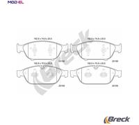 BRAKE PAD SET DISC BRAKE 25158 00 551 00 FOR AUDI CREC/CMDA/CTUB/CGXC 3.0L 6cyl