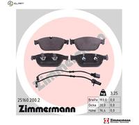 ZIMMERMANN 25160.200.2 Brake pad set