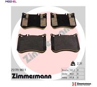 BRAKE PAD SET DISC BRAKE 25179.180.1 FOR MERCEDES-BENZ M276.824/825 3.0L 6cyl
