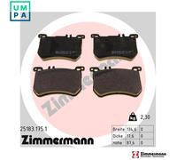 ZIMMERMANN 25183.175.1 Brake pad set