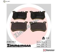 ZIMMERMANN 25183.175.1 Brake pad set