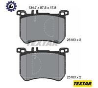 Textar Brake Pad Set 2518301 – Front – Full set of 4 – Genuine OE – Mercedes S-Class/SL