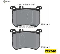 Textar Brake Pad Set 2518301 – Front – Full set of 4 – Genuine OE – Mercedes S-Class/SL