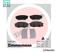ZIMMERMANN 25187.180.1 Brake pad set