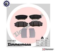 ZIMMERMANN 25187.180.1 Brake pad set