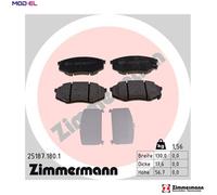 ZIMMERMANN 25187.180.1 Brake pad set