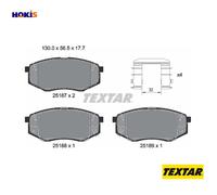 Front Brake Pad Set For Disc Fits Hyundai ix20 Sonata Kia Soul TEXTAR 2518701