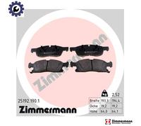 ZIMMERMANN 25192.190.1 Brake pad set