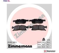 BRAKE PAD SET DISC BRAKE 25192.190.1 FOR JEEP GRAND/CHEROKEE/IV/SUV ERB 3.6L GLE