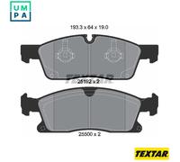Textar Front Brake Pad Set 2519201 - Genuine OE Full Set of 4 for Mercedes-Benz GL GLE GLS