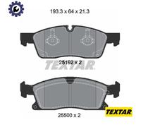 Front Brake Pad Set For Disc Fits Mercedes-Benz GL-Class GLE GLS TEXTAR 2519202