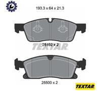 Front Brake Pad Set For Disc Fits Mercedes-Benz GL-Class GLE GLS TEXTAR 2519202