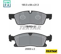 Front Brake Pad Set For Disc Fits Mercedes-Benz GL-Class GLE GLS TEXTAR 2519202