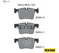 BRAKE PAD SET DISC BRAKE 2519901 FOR BMW N20 B20 C 2.0L B48B20D/B20C 2.0L 4cyl