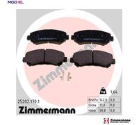 BRAKE PAD SET DISC BRAKE 25202.170.1 FOR SUZUKI NISSAN J24B 2.4L 4cyl KIZASHI
