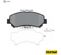 Textar Car Brake Pad Front Wear Warning Contact For Nissan 2520201