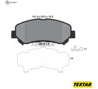 Textar Car Brake Pad Front Wear Warning Contact For Nissan 2520201