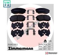 ZIMMERMANN 25205.170.2 Brake pad set