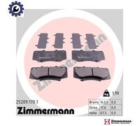 BRAKE PAD SET DISC BRAKE 25209.170.1 FOR TOYOTA HILUX/VIGO/VII/Pickup 3.0L 4cyl