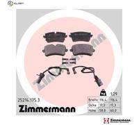 BRAKE PAD SET DISC BRAKE 25214.175.3 FOR AUDI A8/S8 CGXA/CREG/CGWA 3.0L 6cyl A8