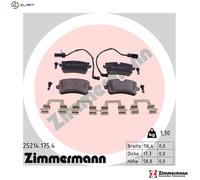 ZIMMERMANN 25214.175.4 Brake pad set