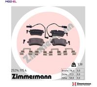 ZIMMERMANN 25214.175.4 Brake pad set