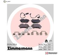 BRAKE PAD SET DISC BRAKE 25214.175.6 FOR AUDI A8/S8 CGXA/CREG/CGWA 3.0L 6cyl A8