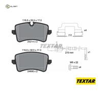 Rear Brake Pad Set For Disc Fits Audi A4 A5 A6 A7 Porsche Macan TEXTAR 2521413