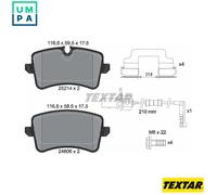 Textar Rear Brake Pad Set 2521413 - Fits Audi A4/A5/A6/A7 & Porsche Macan - Genuine OE Full Set of 4
