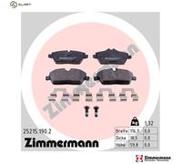 ZIMMERMANN 25215.190.2 Brake pad set